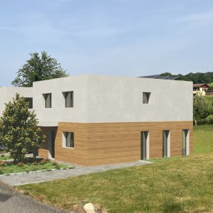 2 Villas jumelées par garage à Vuisternens-en-Ogoz